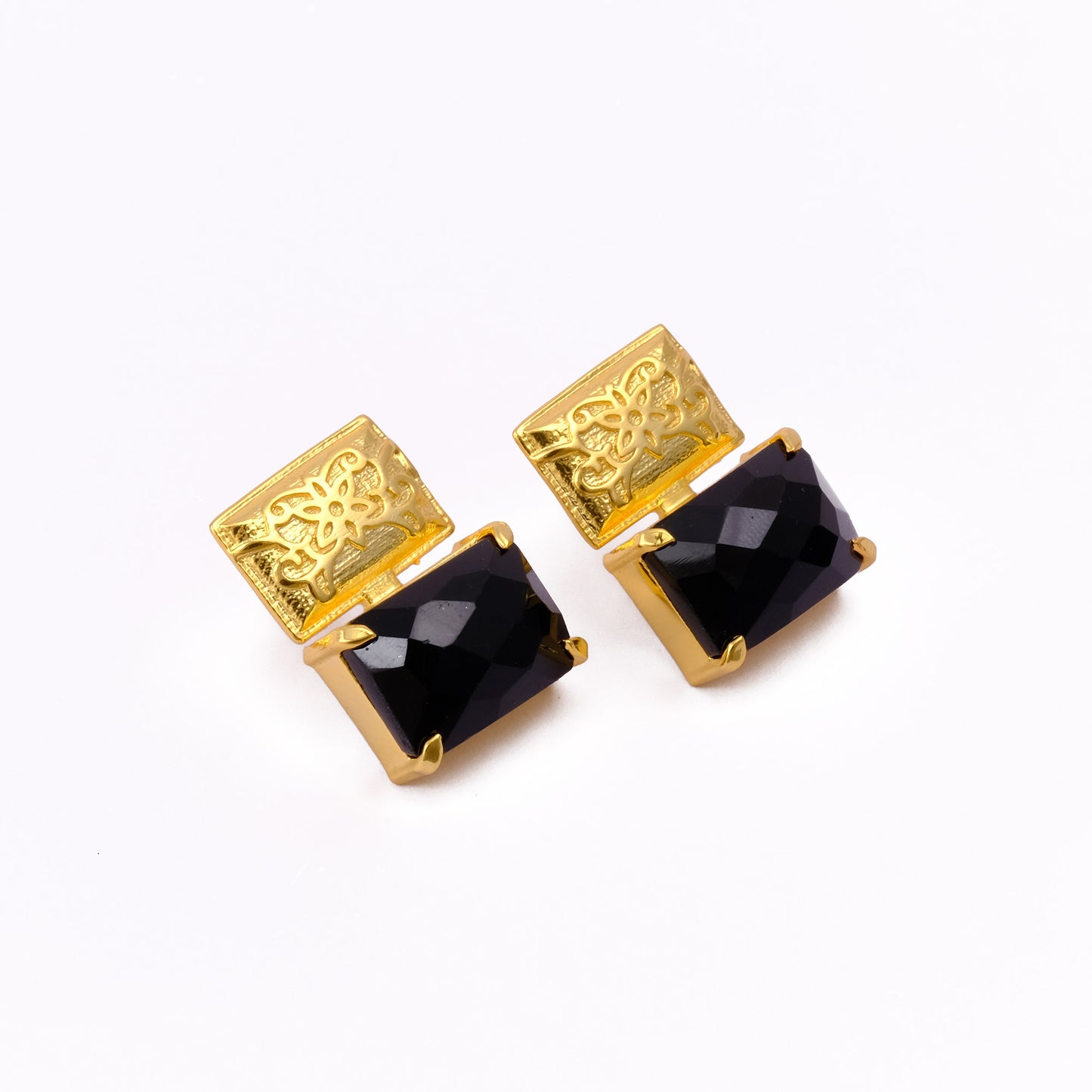 Black Onyx Stone Earrings