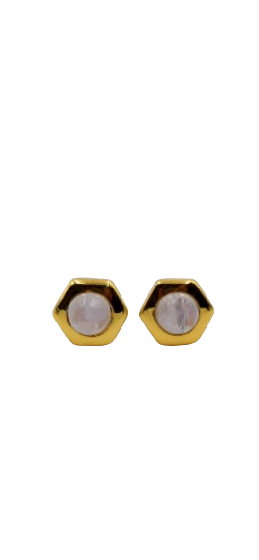 Rainbow Moonstone Earrings