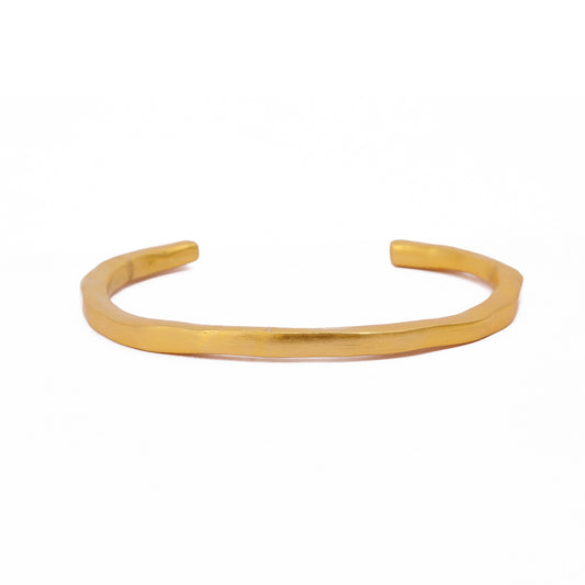 Raw Elegance Hammered Cuff