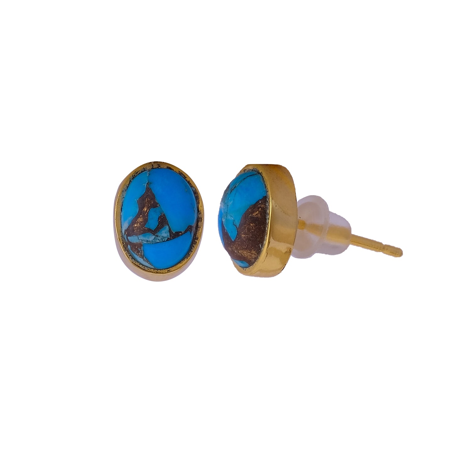 Blue Mohave Stone Studs