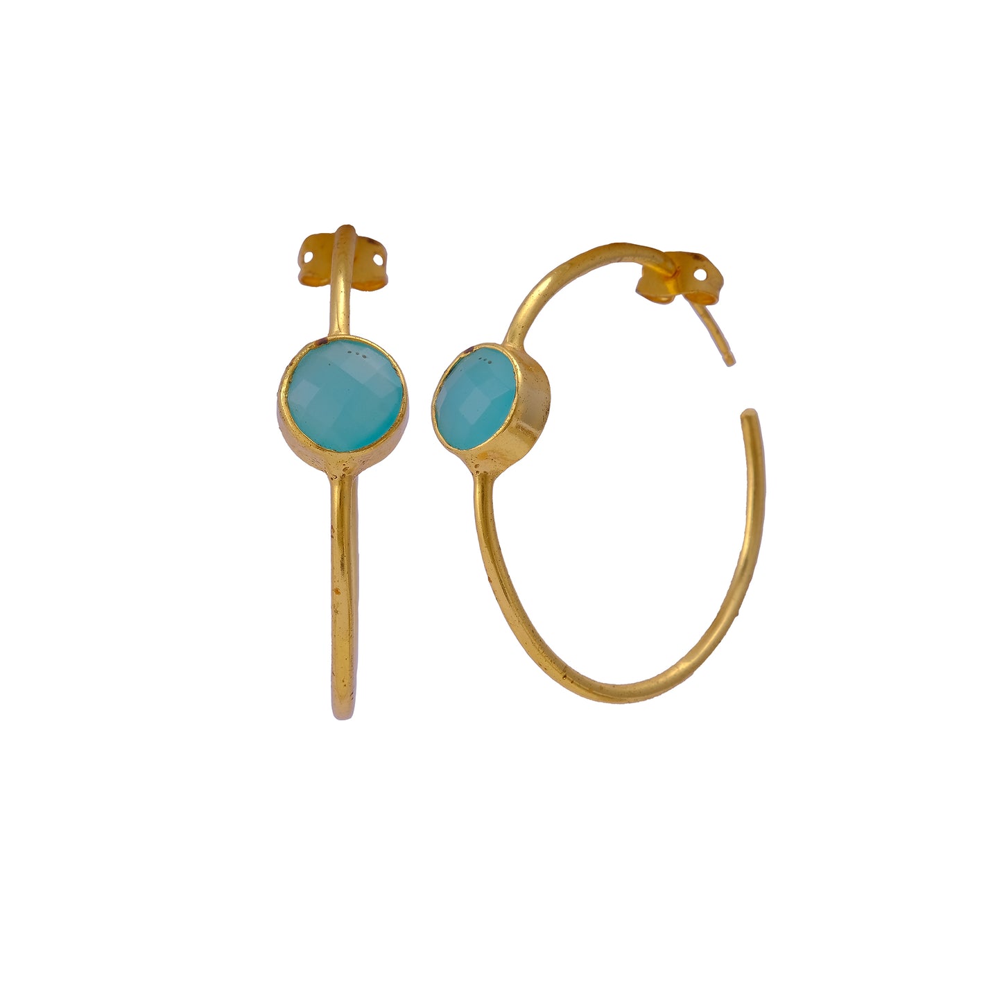 Blue stone hoops