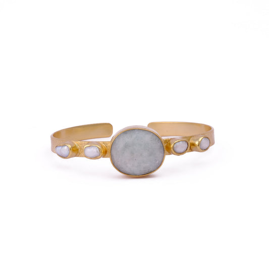 Celestial Moonstone Cuff