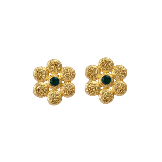 Stone Flower Studs