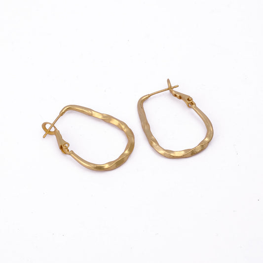 Textured Hoop Earrings