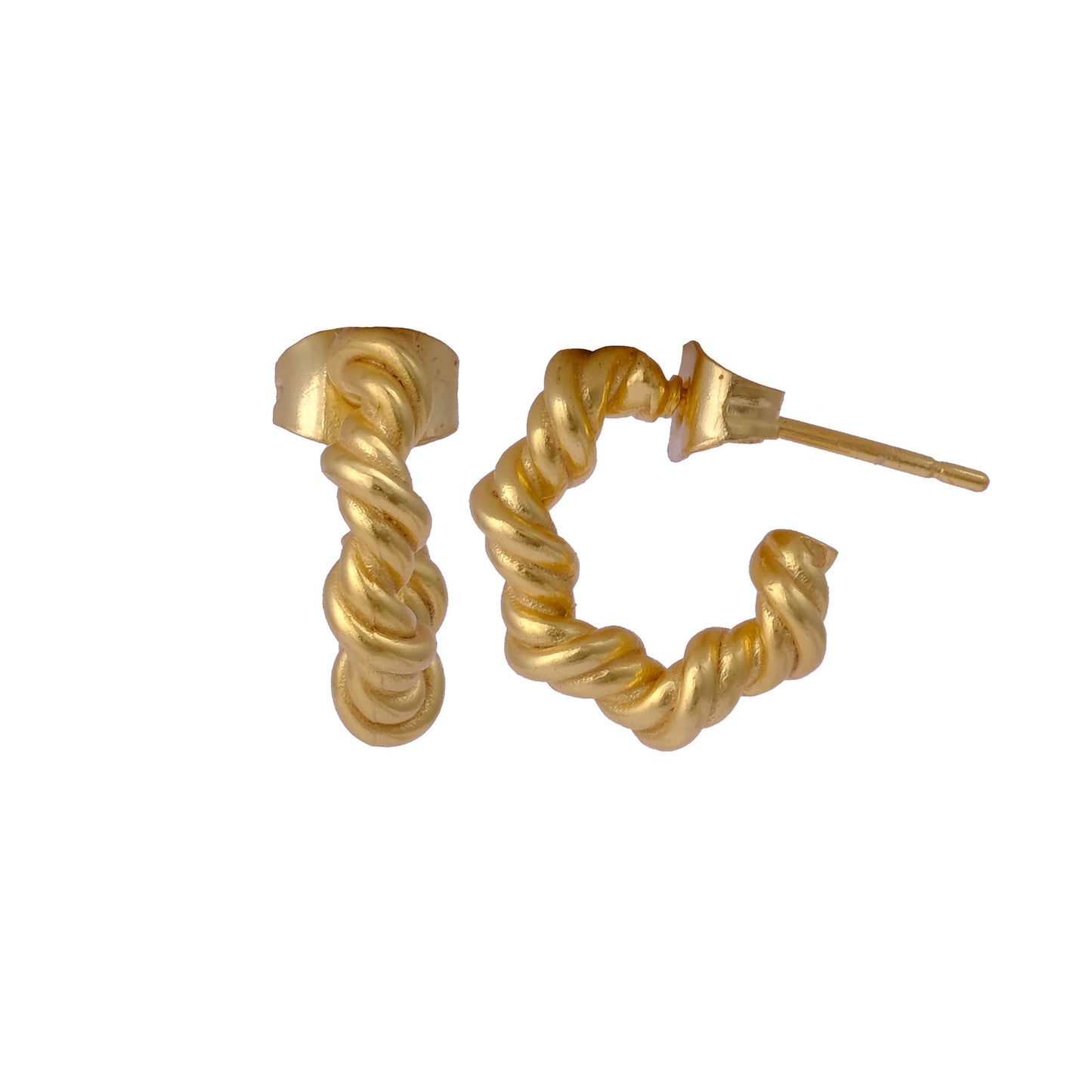 Twisted Rope Mini Hoops