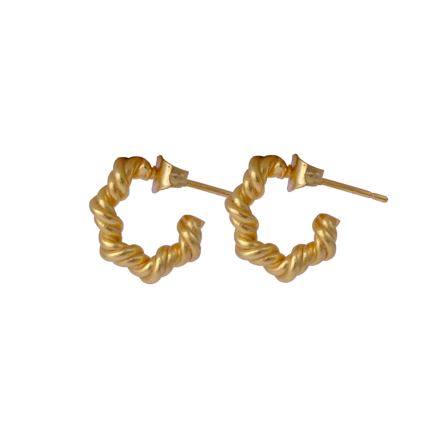 Twisted Rope Mini Hoops