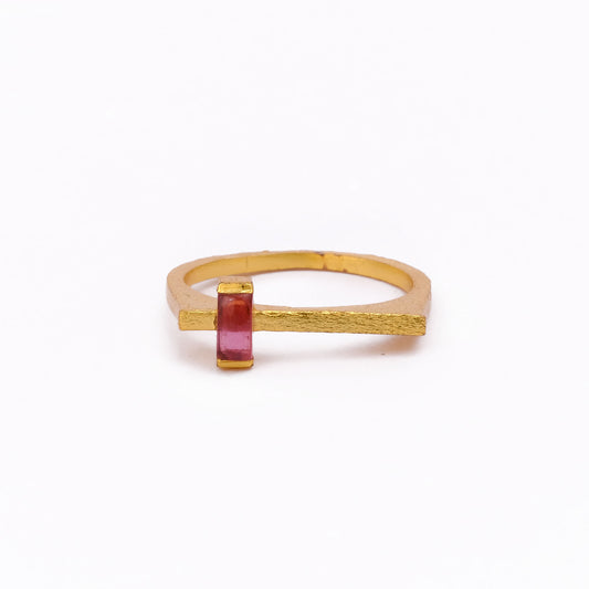 Crimson Axis Ring