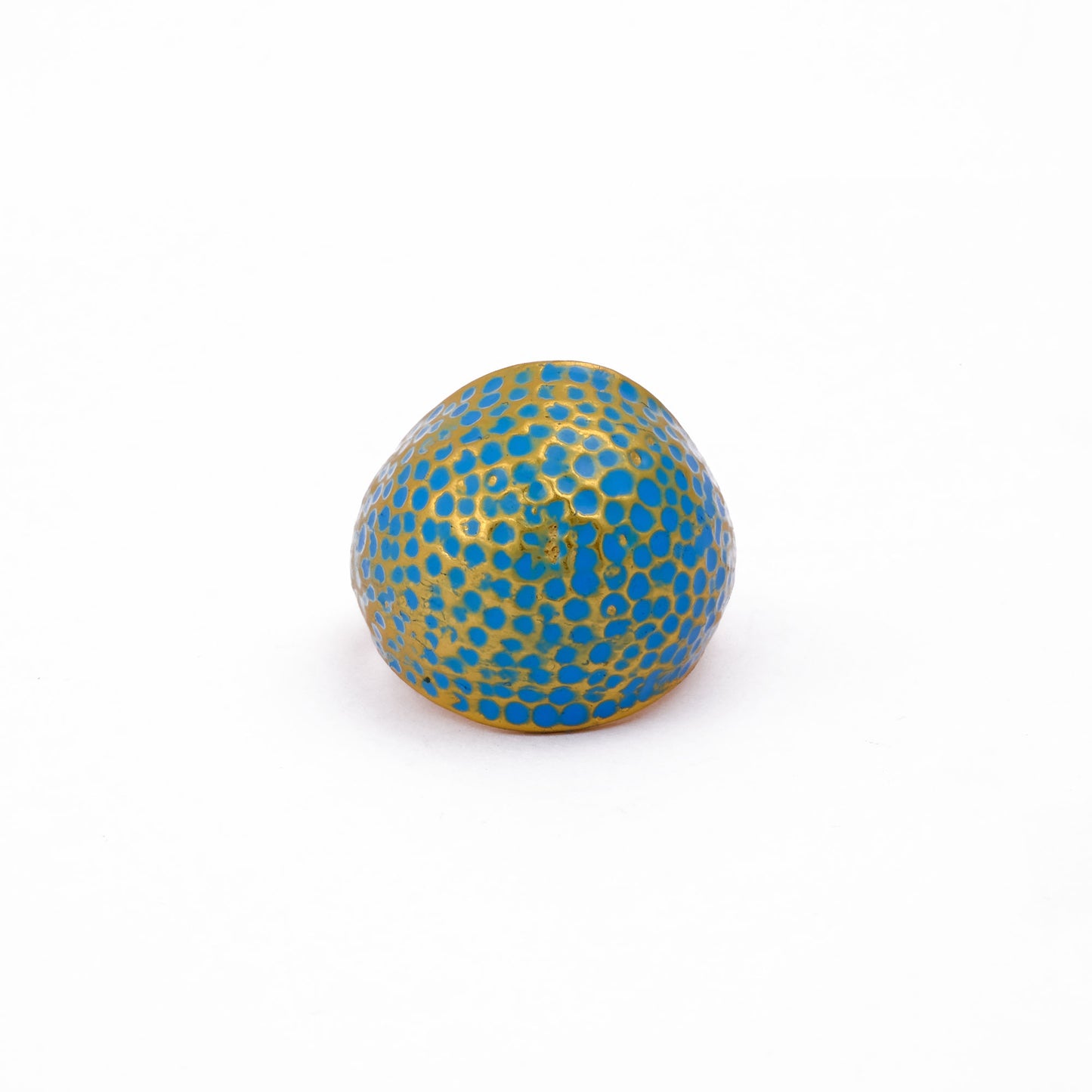 Aqua Mosaic Dome Ring
